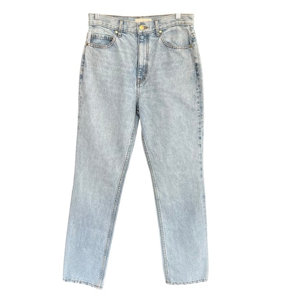 Ulla Johnson Agnes High Rise Straight Jeans Umber Wash Size 29 Contemporary 90s - Picture 1 of 8